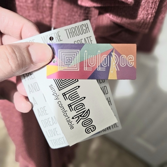 LuLaRoe NWT Cici Mauve Pink Dress Size XL - Picture 8 of 12